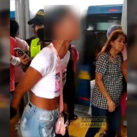 Una mujer fue capturada cuando robaba a una pasajera en una estación del MÍO