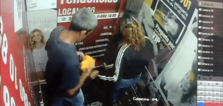 Video: Pareja robó 4 prendas de un almacén en el centro de Cali