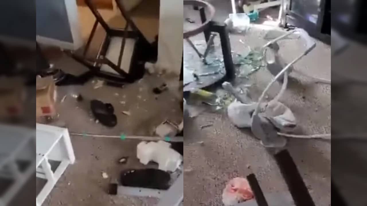 Video: un joven destruyó la casa de su mamá porque le quitaron el celular