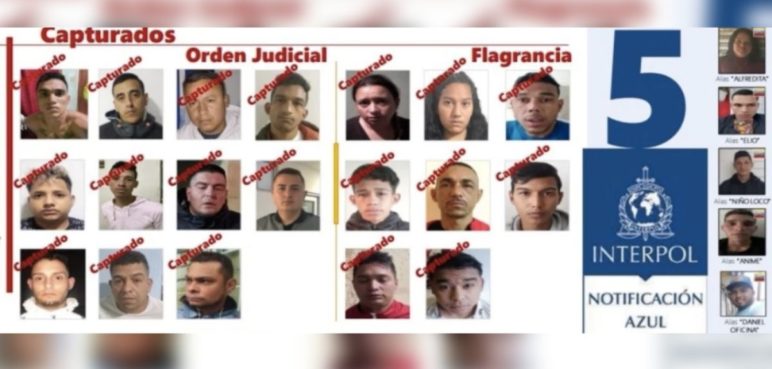 Capturan a 19 miembros del Tren de Aragua, entre ellos un teniente de la Policía