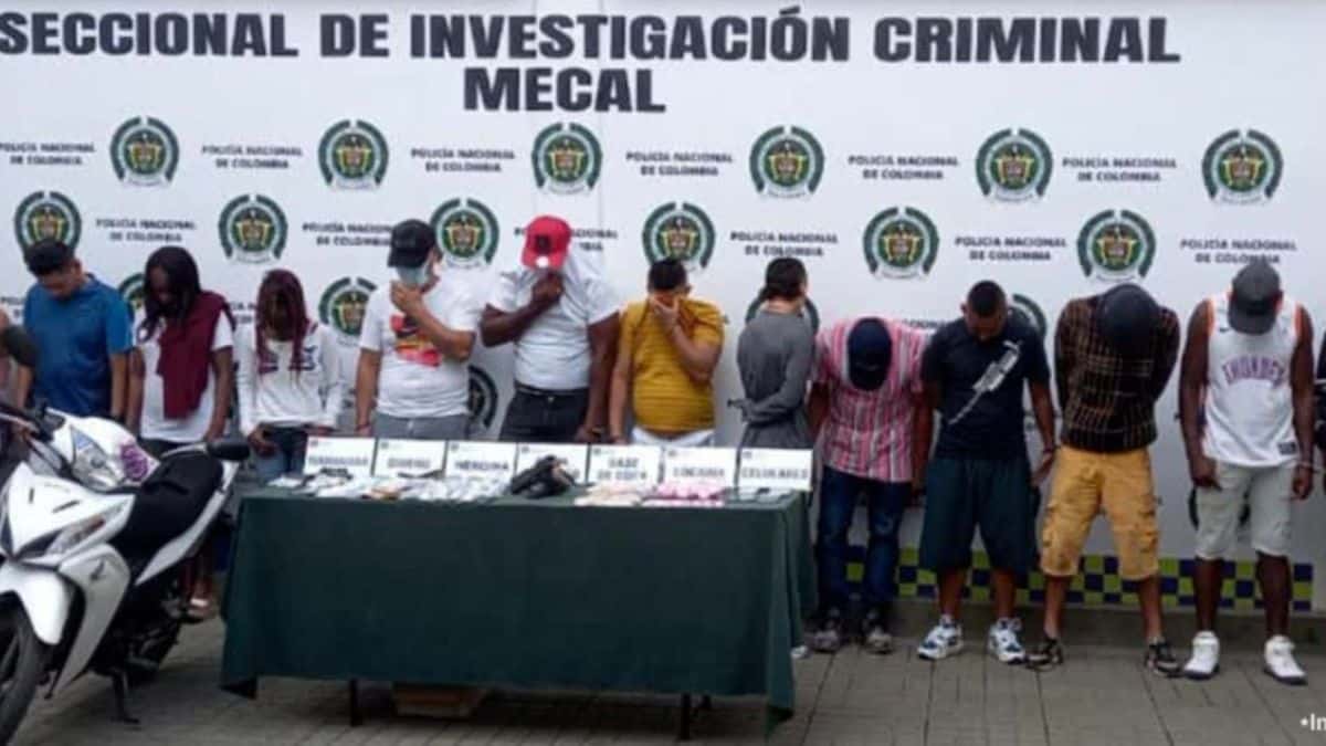 Autoridades capturaron a 'Los Pegajosos': dedicados a vender droga en Cali