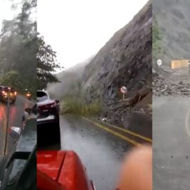 Vía Loboguerrero - Cisneros fue cerrada tras un deslizamiento de tierra