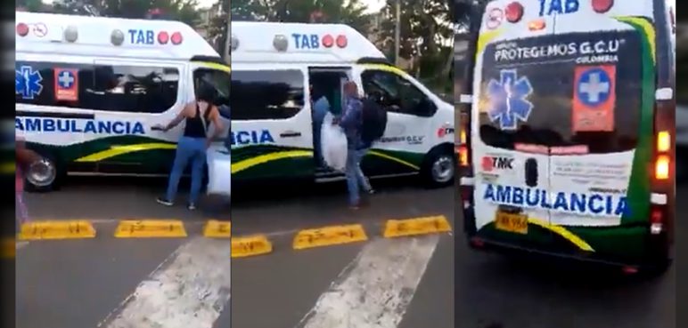 Video: Estarían trasladando pasajeros en ambulancia entre Cali y Popayán