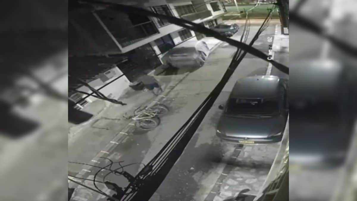 Video: Ladrón hizo maniobras para subirse a un balcón y llevarse una silla