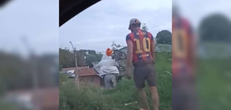 Video: Tremendo susto de ciudadano víctima del robo de su bicicleta con cuchillo