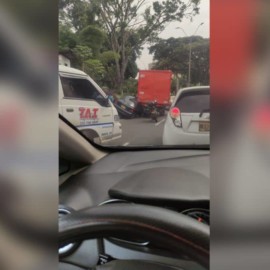 Aparatoso accidente en el norte de Cali generó fuerte congestión vehicular