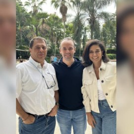 ¿Nueva alianza? Alejandro Eder, Tulio Gómez y Catalina Ortiz en una misma foto