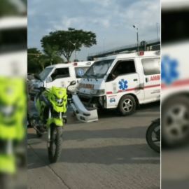 Reportan nuevo accidente de transito que involucra a una ambulancia