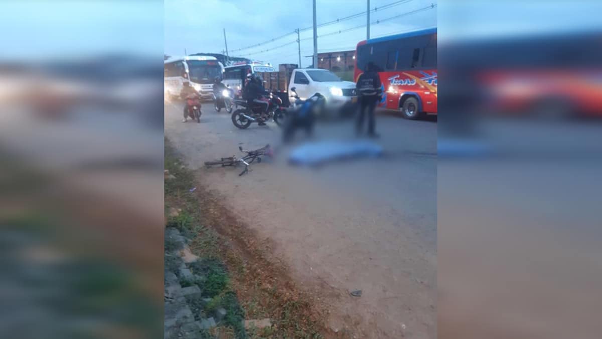 Trágico accidente: hombre en bicicleta murió tras ser arrollado por un camión