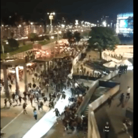 Video: Personas se colaron al concierto de Bad Bunny en Bogotá