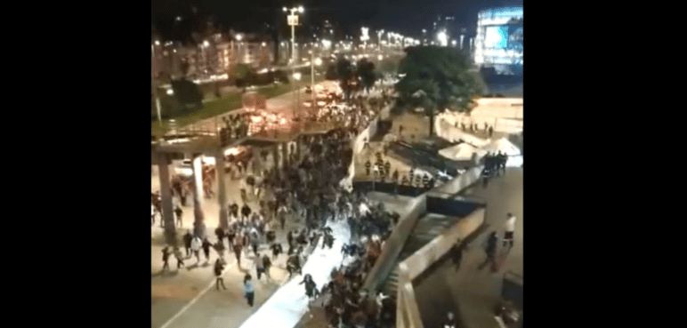 Video: Personas se colaron al concierto de Bad Bunny en Bogotá