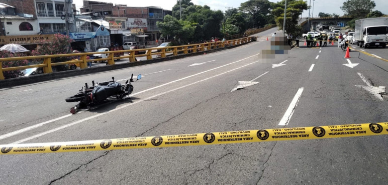 Accidente de tránsito dejó un motociclista sin vida en el Puente de López