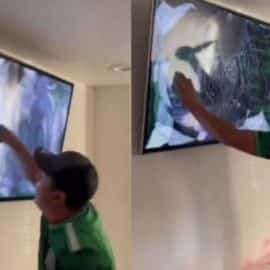 Video: Hincha mexicano destruyó el televisor tras la eliminación de su selección