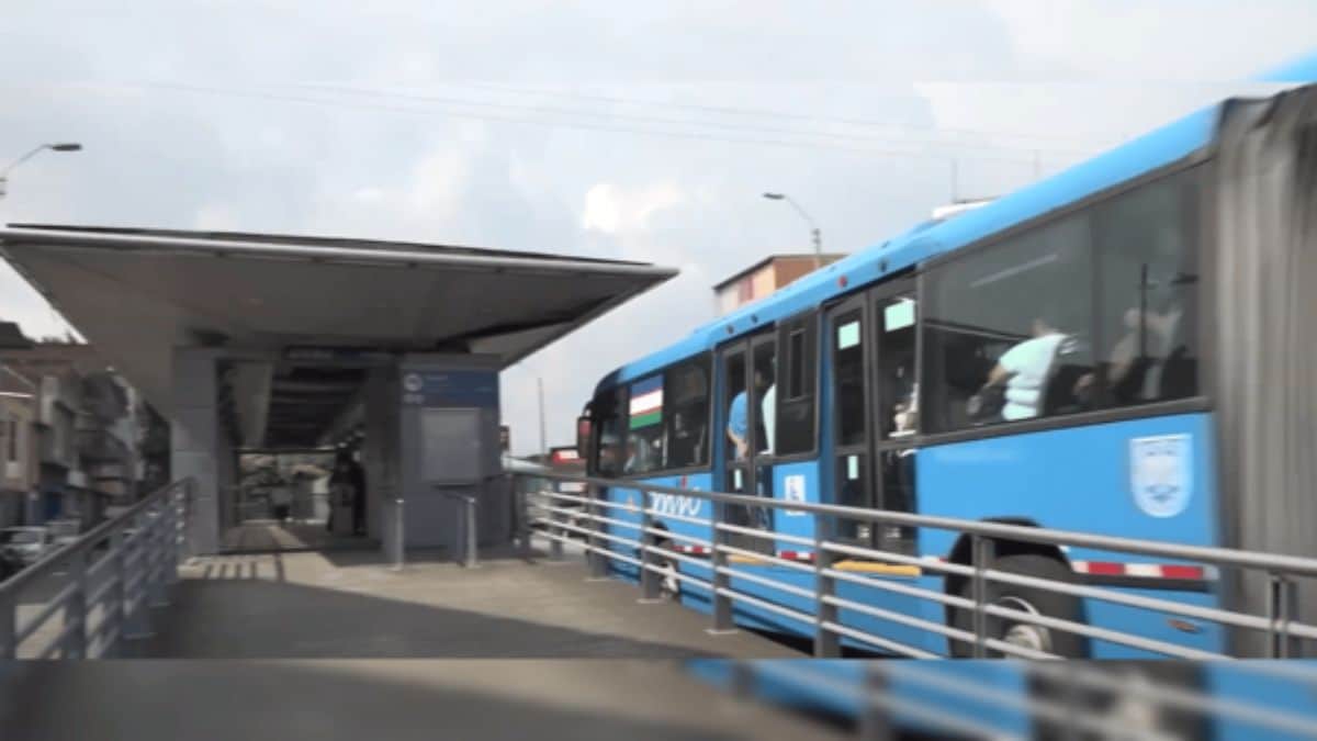 Video: Bus del MÍO terminó vandalizado por usuarios por detener a ladrón