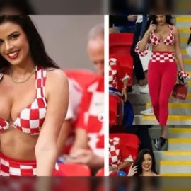 Video: Modelo croata que ha causado sensación en Qatar fue expulsada del estadio