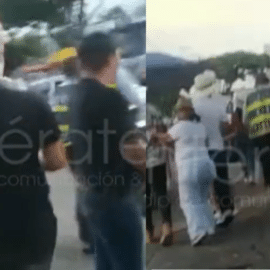 Video: personas tiran espuma a guardas que no “gocen” la Feria de Cali