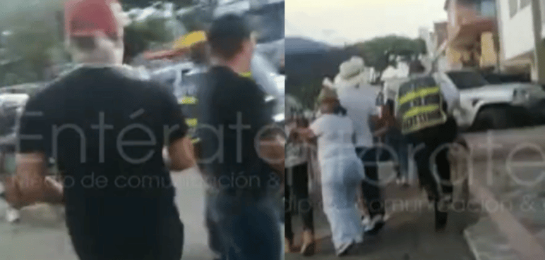 Video: personas tiran espuma a guardas que no “gocen” la Feria de Cali