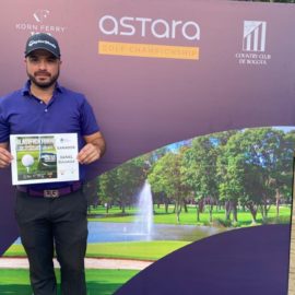Daniel Zuluaga, ganador del clasificatorio al torneo Astara Golf