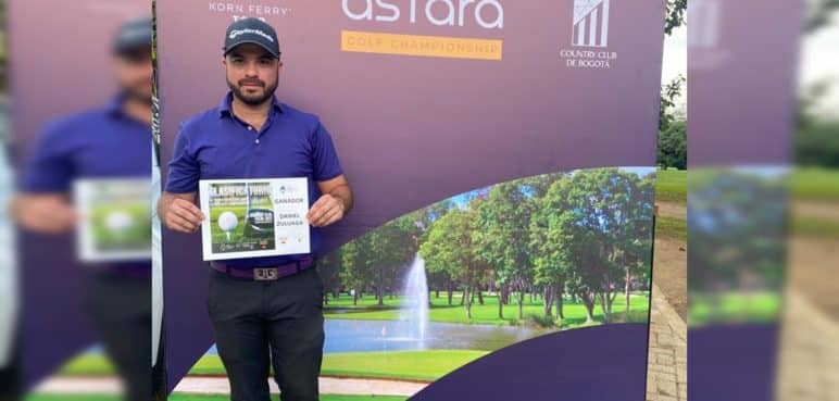 Daniel Zuluaga, ganador del clasificatorio al torneo Astara Golf