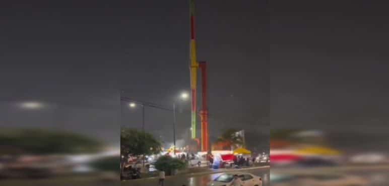 En video: Atracción mecánica se salió de control