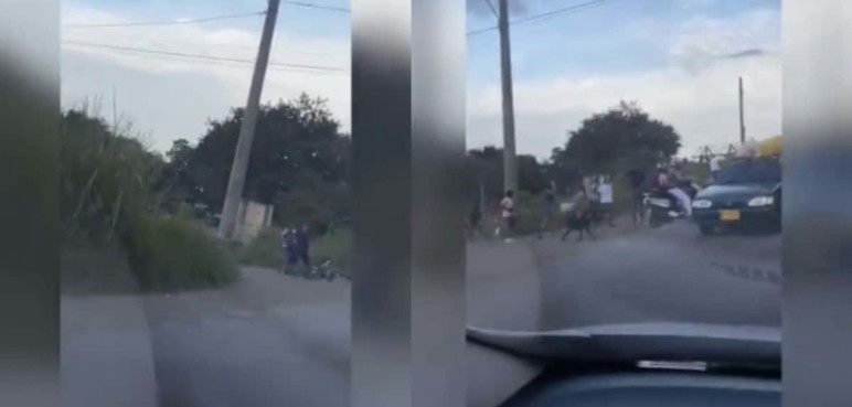 En vídeo: Un grupo de delincuentes están atracando en el puente de Juanchito