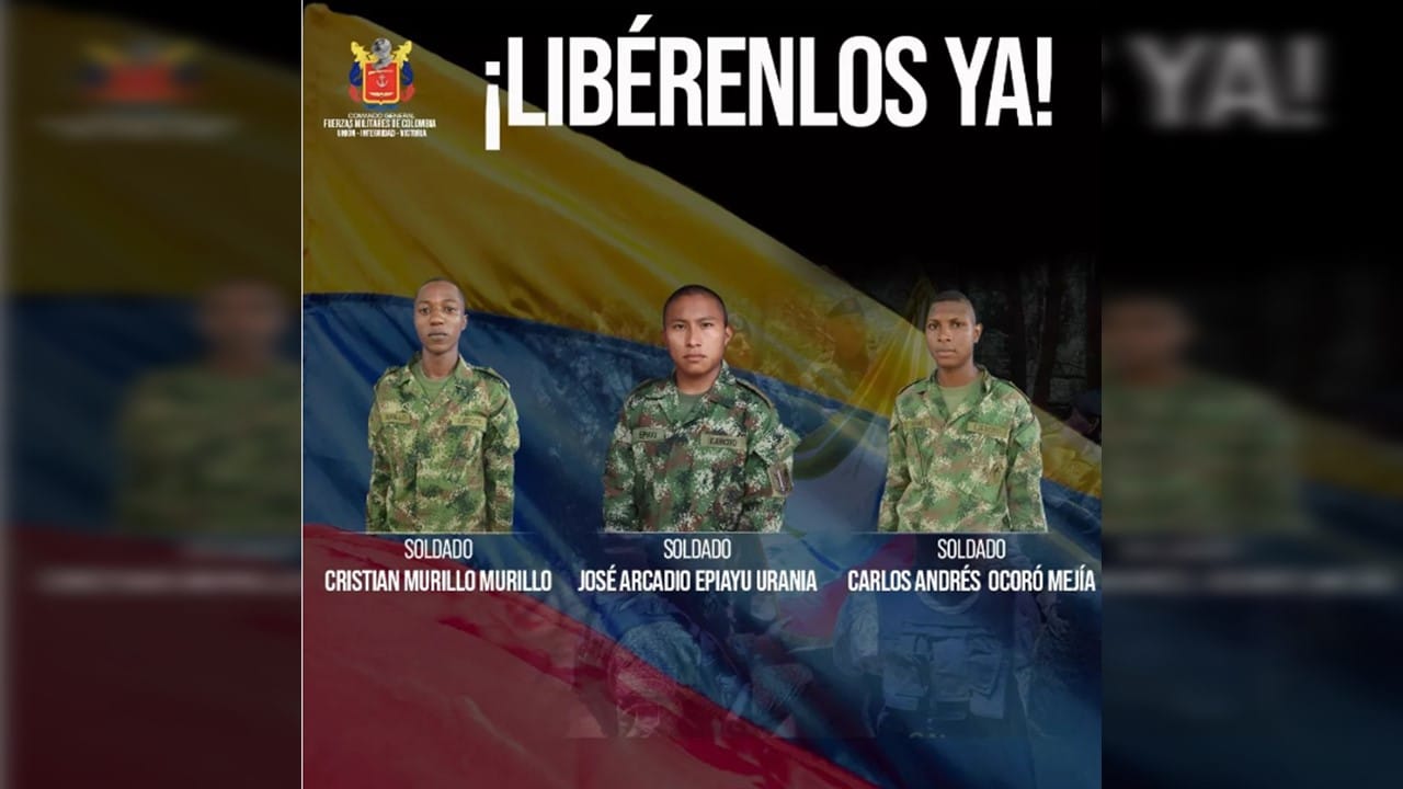 Familiares de soldados secuestrados en el Cauca piden su pronta liberación