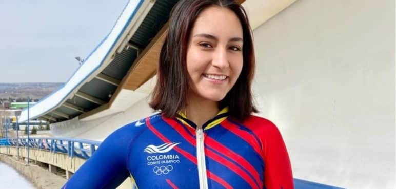 Laura Vargas, primera colombiana en competir en un Mundial de Skeleton