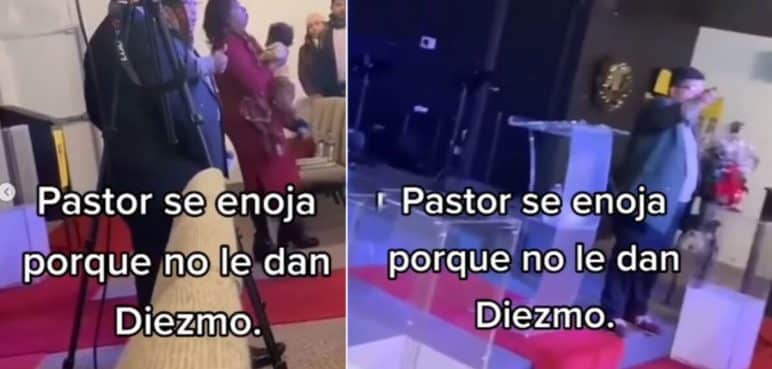 Pastor se enojó por no recibir diezmos y echó a los visitantes de la iglesia
