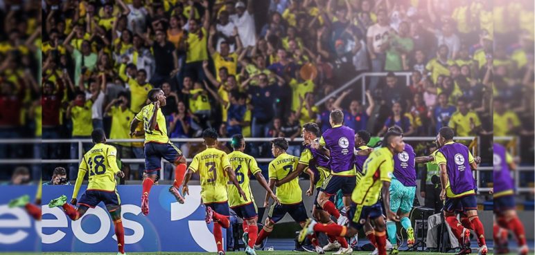 Selección Colombia Sub-20 avanza al hexagonal final tras vencer a Argentina
