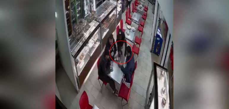 Video: Hombre que departía en panadería no se dejó robar por delincuente