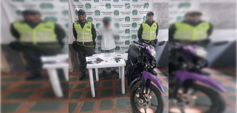 Autoridades capturan a ‘motoladrón’ en el barrio Prados de Oriente