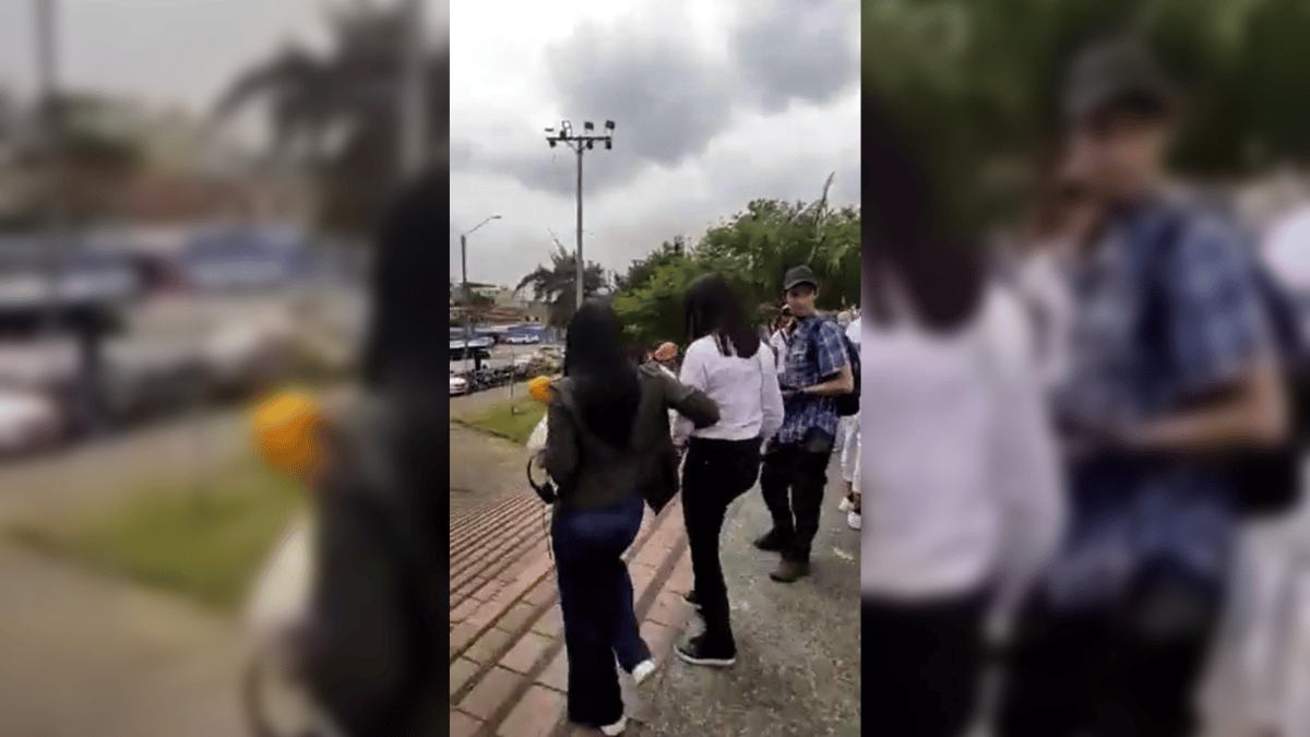 Video: Dos jóvenes se pelearon a la salida del colegio en el norte de Cali