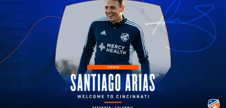 Oficial: Santiago Arias es nuevo jugador del Cincinnati