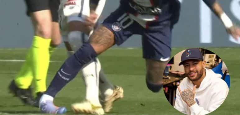 Video: Escalofriante lesión de Neymar Jr en el partido de hoy ante Lille