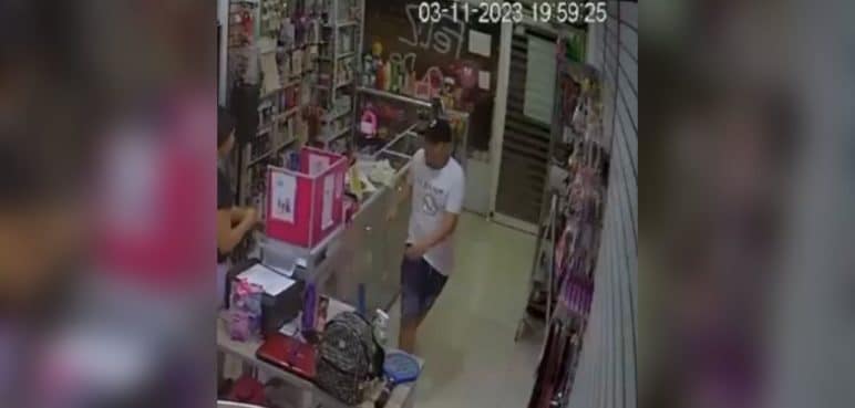 En video: hombre roba local en Floralia