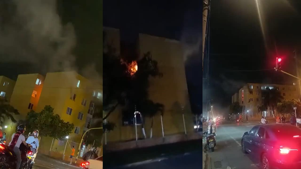 Fuerte incendio se registró en un apartamento en el nororiente de Cali