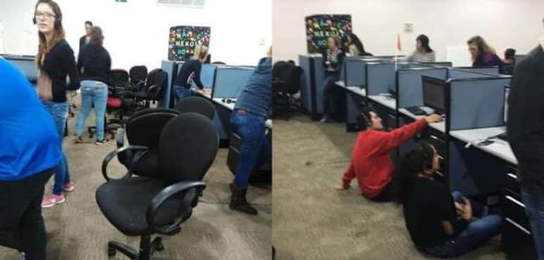 Inusual castigo: callcenter quita las sillas a empleados que no venden