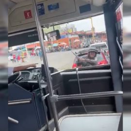 Nuevo caso de intolerancia contra un bus del MÍO en Cali