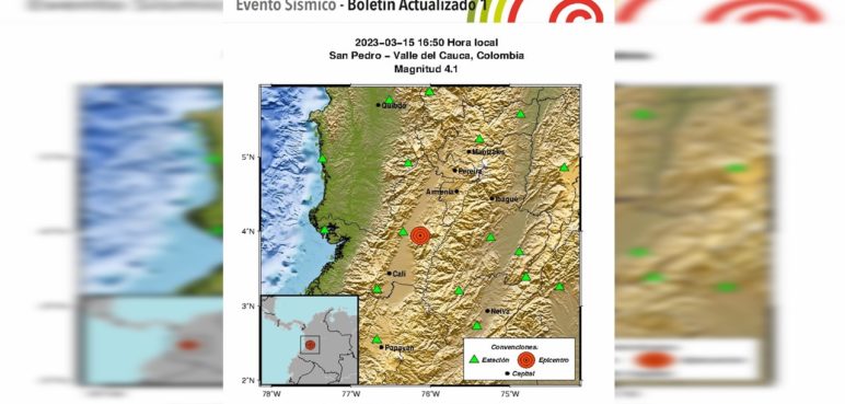 ¿Sintió algo? Reportan temblor en el Valle del Cauca con una intensidad de 4,1