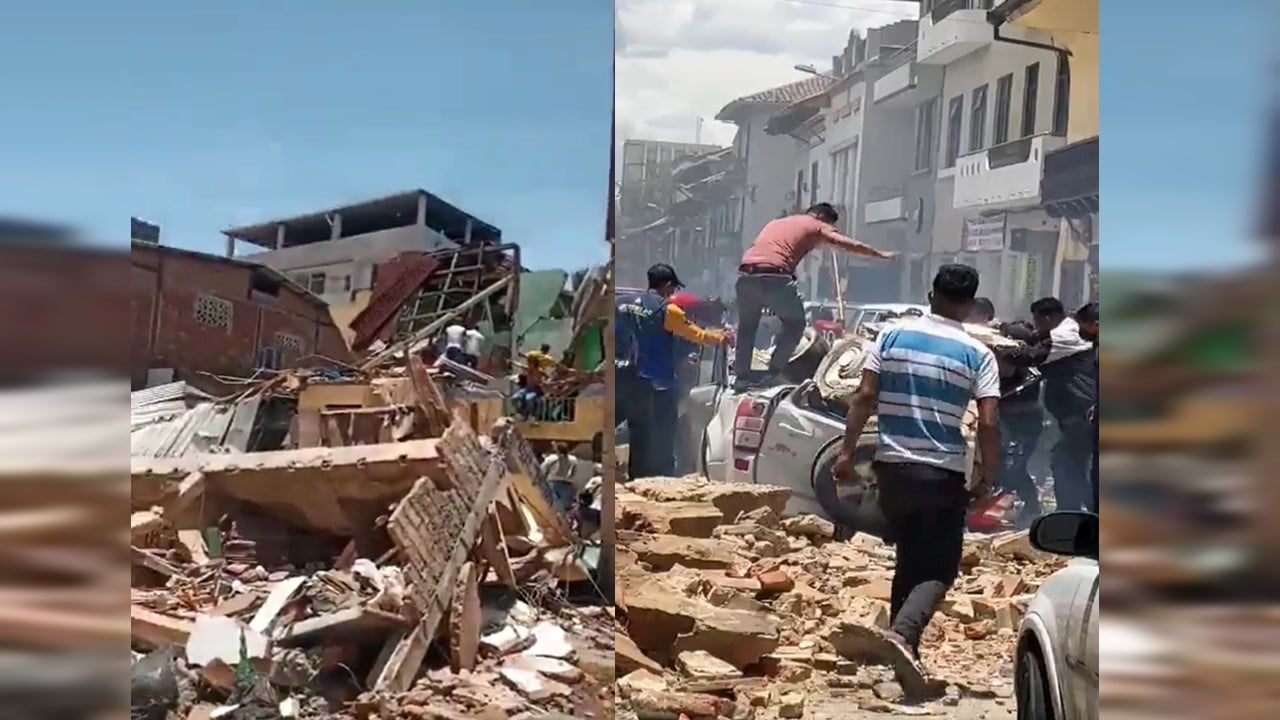 Un muerto y varios heridos deja fuerte sismo de magnitud 6,5 en Ecuador