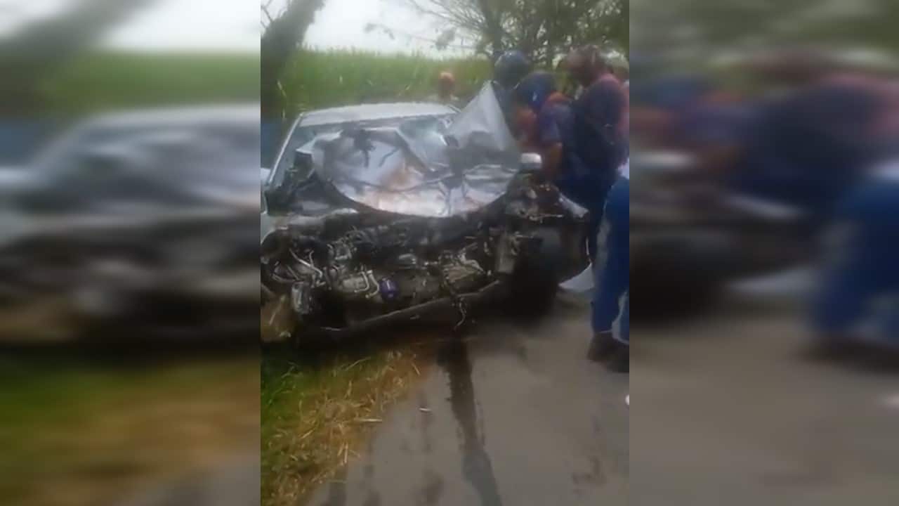 Aparatoso accidente se registró en la vía Panamericana llegando al puente Valencia