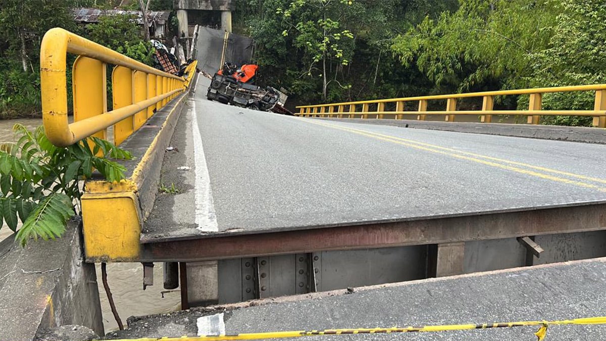 Un municipio aislado en el Norte del Valle: Sus dos puentes de acceso se 'quebraron'