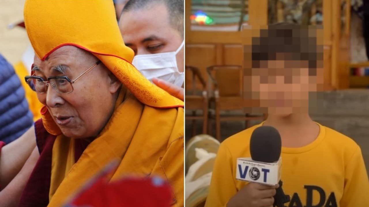 Esto dijo el niño que el Dalái Lama le pidió que le chupara la lengua