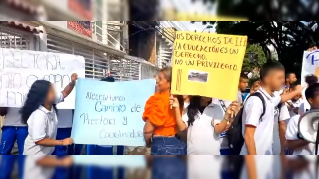 Estudiantes de la Institución Educativa Boyacá exigen la renuncia de sus directivos