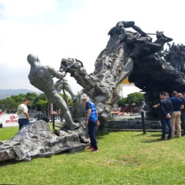 Monumento a la Solidaridad sufrió una fractura en su estructura
