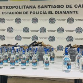 Policía incauta 84 botellas de licor adulterado que iban para diferentes discotecas