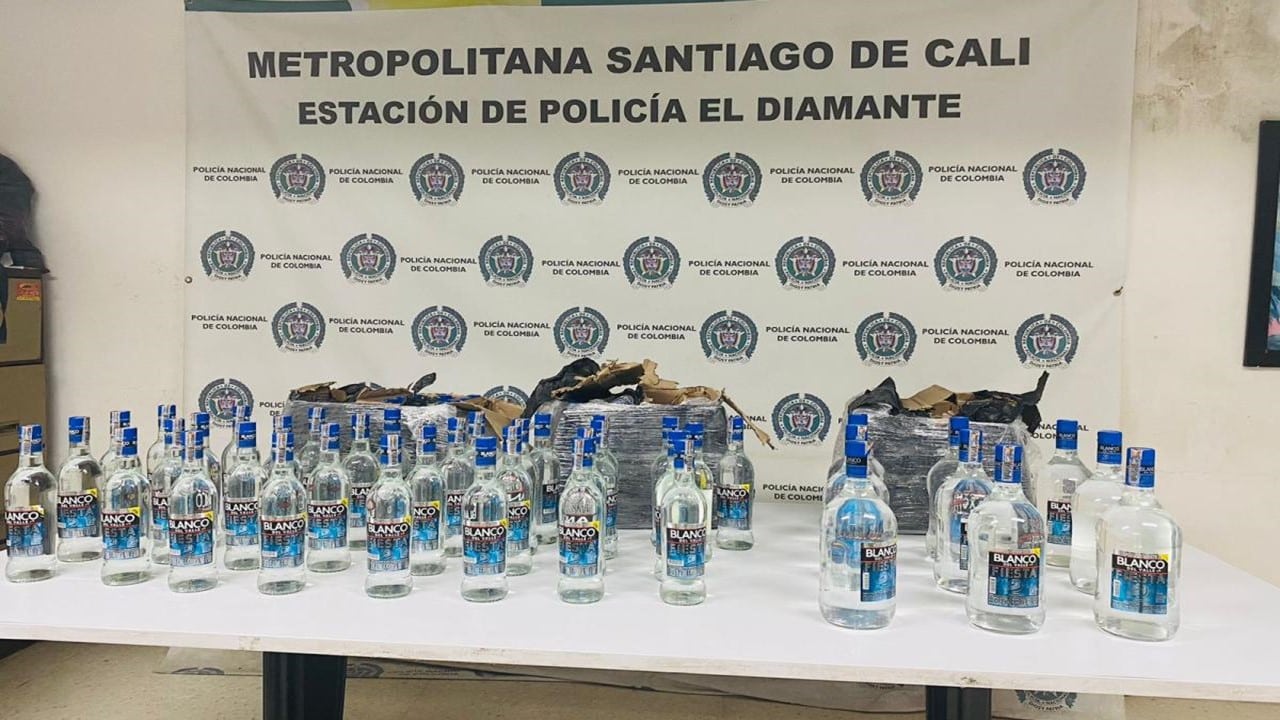 Policía incauta 84 botellas de licor adulterado que iban para diferentes discotecas