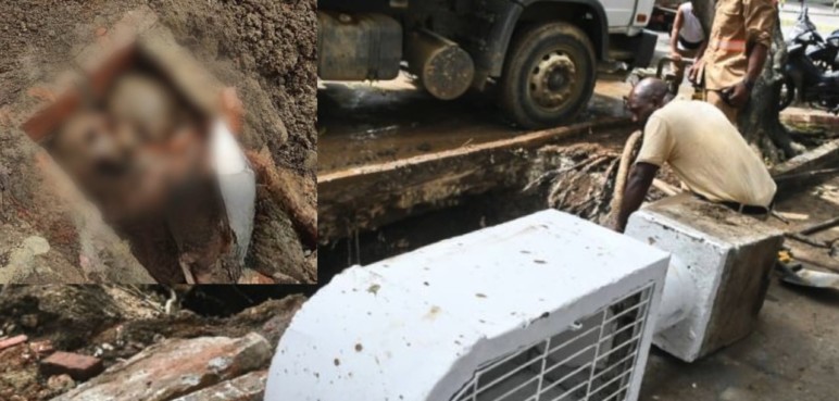 Trabajadores de EMCALI hallaron dos esqueletos cuando rompieron el pavimento