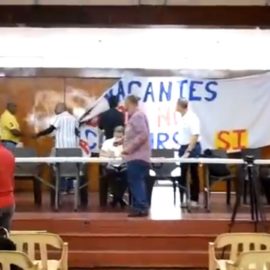 Video: Sindicato de trabajadores de Emcali se fueron a los golpes en plena asamblea