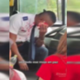Video: Un pasajero atacó con una botella a un conductor del MÍO